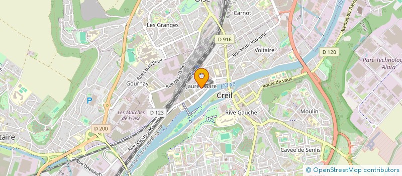 localisation de l'entreprise POWER & FORMATION  CREIL