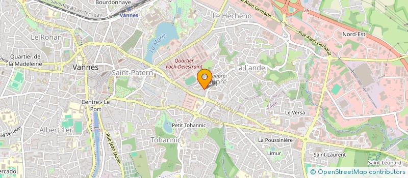 localisation de l'entreprise POWER FRIENDS ASSOCIATION à VANNES