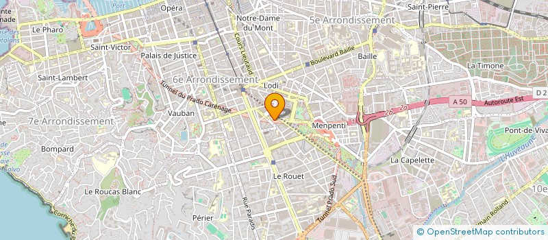 localisation de l'entreprise POWER LIFE CENTER à MARSEILLE