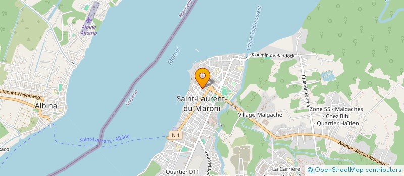 localisation de l'entreprise POWER OUEST GUYANE  REMIRE-MONTJOLY