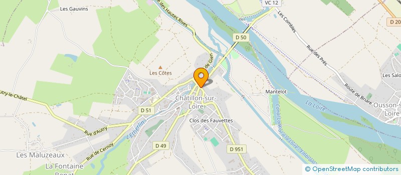 localisation de l'entreprise POWER PROD à CHATILLON-SUR-LOIRE