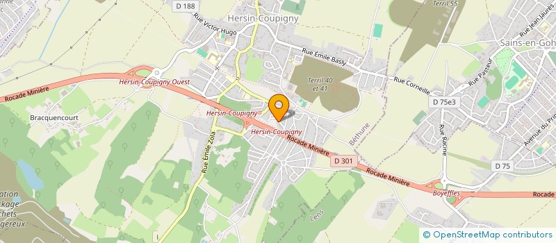localisation de l'entreprise POWER SERVICES  HERSIN-COUPIGNY