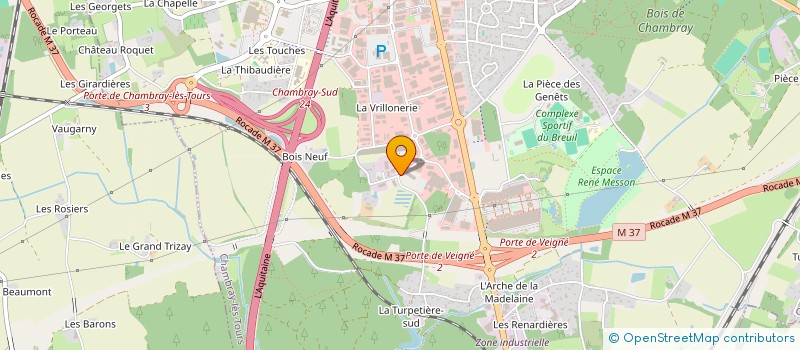 localisation de l'entreprise POWER SUPPLY SYSTEMS HOLDING  CHAMBRAY-LES-TOURS