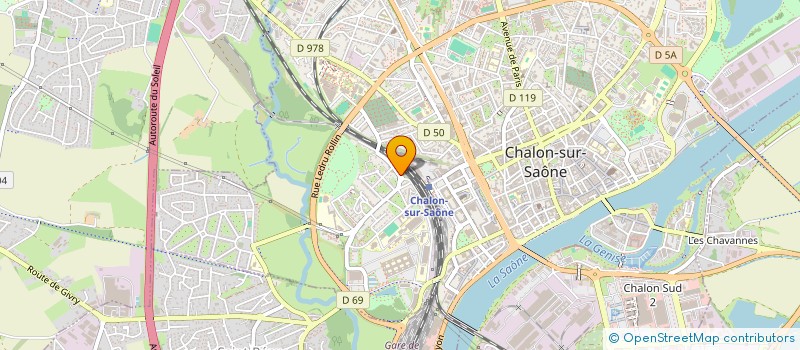 localisation de l'entreprise POWER TRAINING CENTER à CHALON-SUR-SAONE