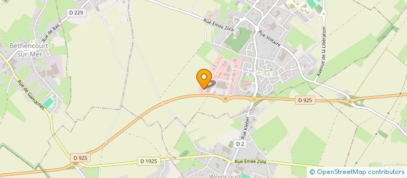 localisation de l'entreprise POWER USINAGE à FRIVILLE-ESCARBOTIN