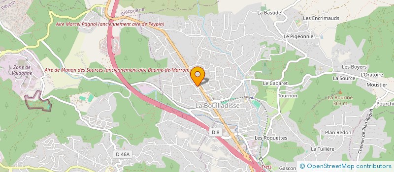 localisation de l'entreprise POWER VOLT SERVICES  LA BOUILLADISSE