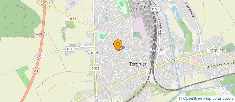 localisation de l'entreprise POWERCONN à TERGNIER