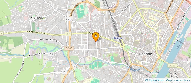 localisation de l'entreprise POWERGYM à ROANNE