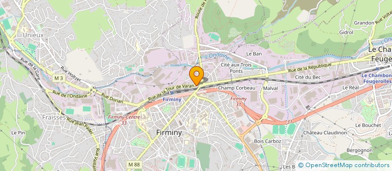 localisation de l'entreprise POWERGYM FITNESS à FIRMINY