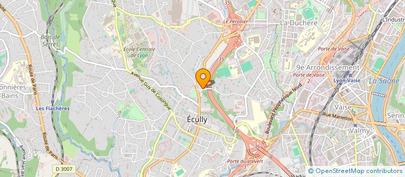 localisation de l'entreprise POWERLEAP à DARDILLY