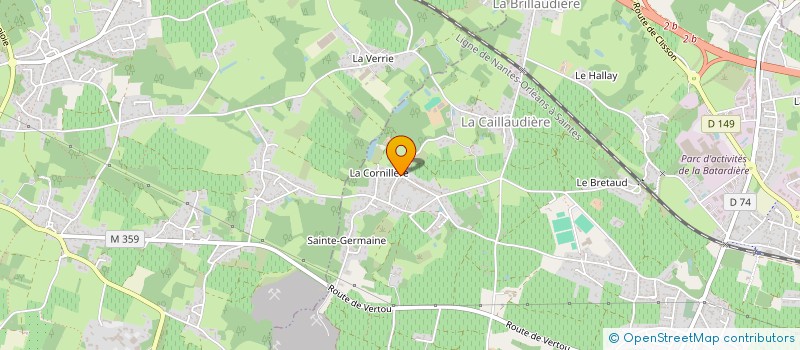 localisation de l'entreprise POWERMUST  LA HAIE-FOUASSIERE