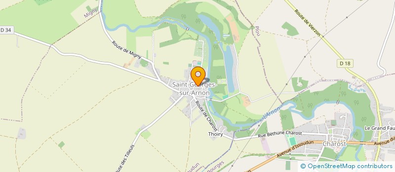 localisation de l'entreprise POWEROCK à SAINT-GEORGES-SUR-ARNON