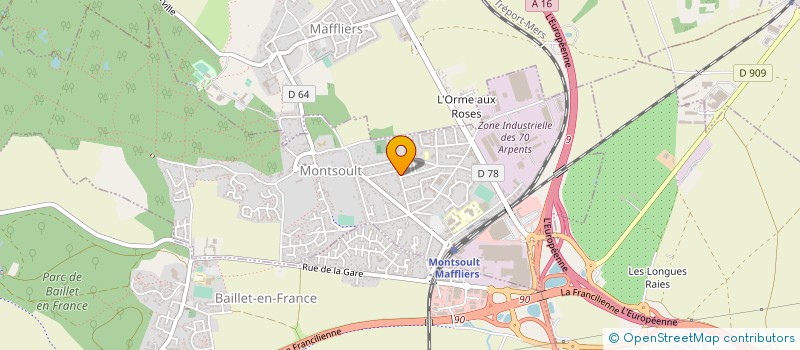 localisation de l'entreprise POWERPRESSE  BAILLET-EN-FRANCE