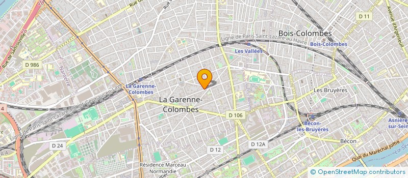 localisation de l'entreprise POWERSAP à LA GARENNE-COLOMBES