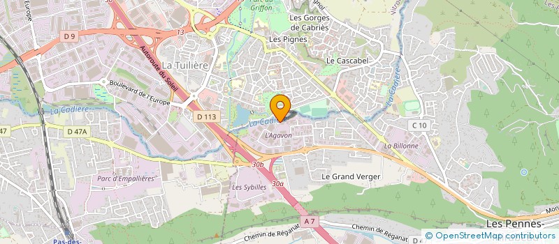 localisation de l'entreprise POWERTRADE à LES PENNES MIRABEAU