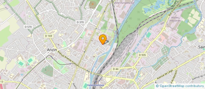 localisation de l'entreprise POWERTRANS  VALENCIENNES