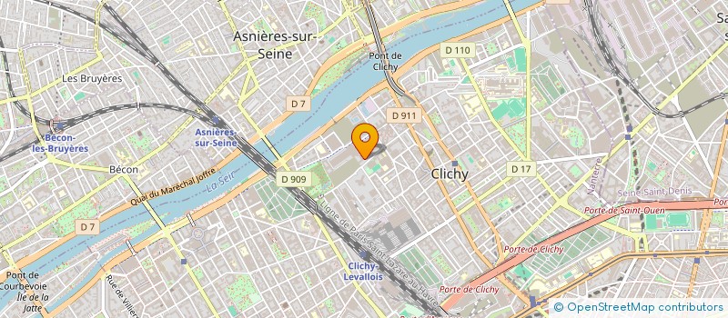 localisation de l'entreprise POWERZONE à CLICHY