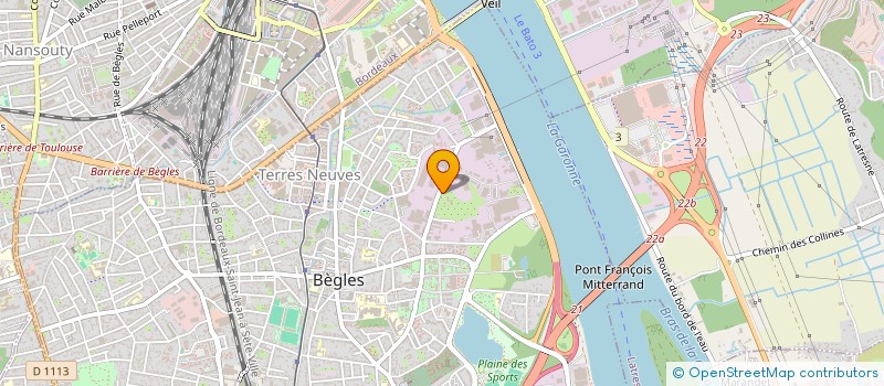 localisation de l'entreprise POWHER FITNESS à BEGLES