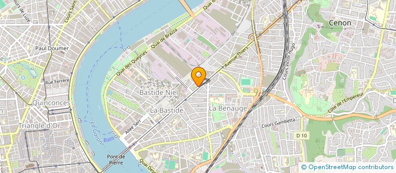 localisation de l'entreprise POWNESS à BORDEAUX