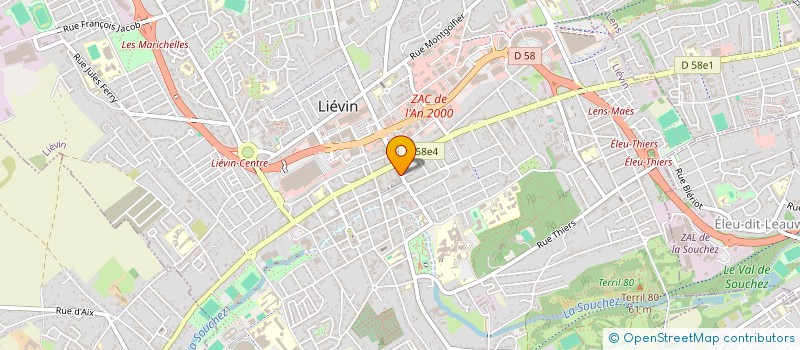 localisation de l'entreprise POWO FILMS  LIEVIN