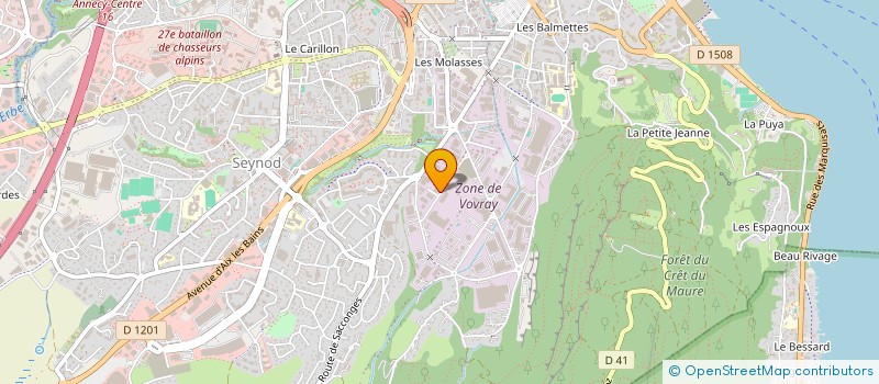 localisation de l'entreprise POWWER SYSTEM FRANCE à ANNECY
