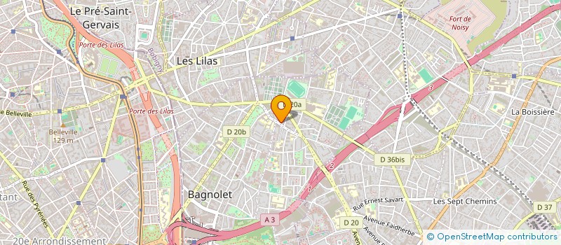 localisation de l'entreprise POXUP  BAGNOLET