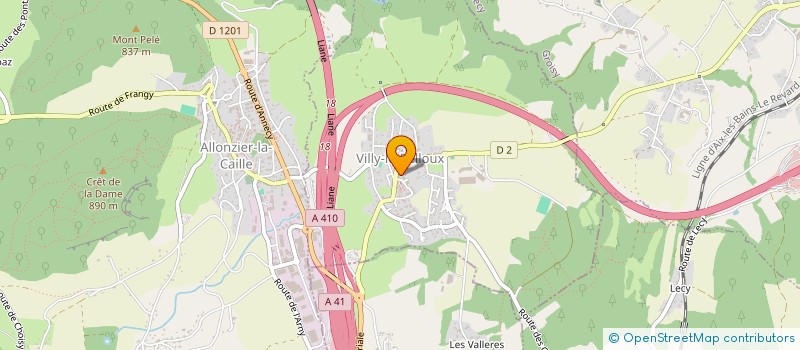 localisation de l'entreprise POYAT IMMOBILIERE  VILLY-LE-PELLOUX