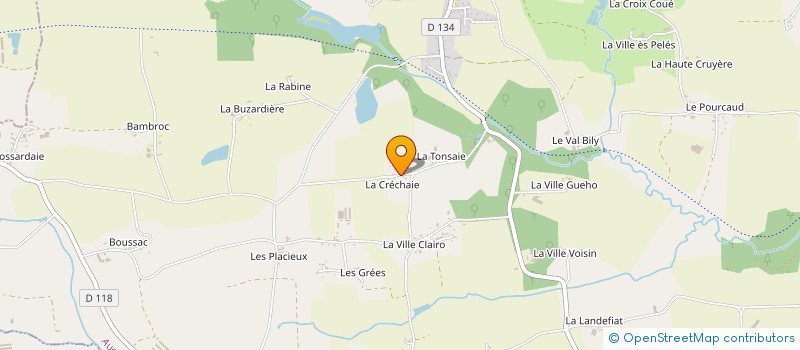 localisation de l'entreprise POYAT TP  AUGAN