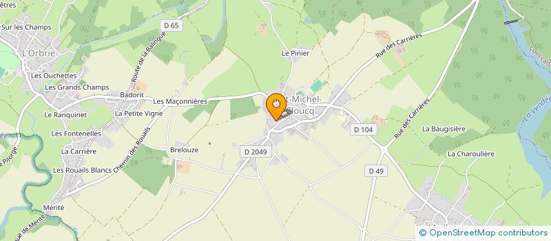 localisation de l'entreprise POYDRAS  SAINT-MICHEL-LE-CLOUCQ