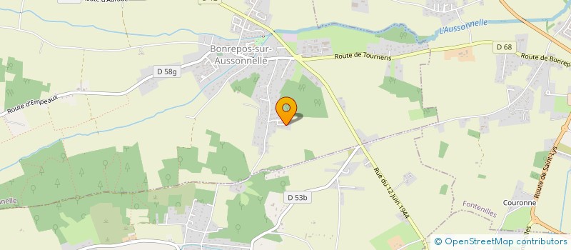 localisation de l'entreprise POYE CONSULTING  BONREPOS-SUR-AUSSONNELLE