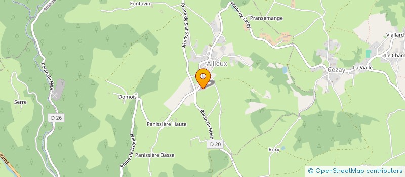 localisation de l'entreprise POYET ENERGIE  AILLEUX