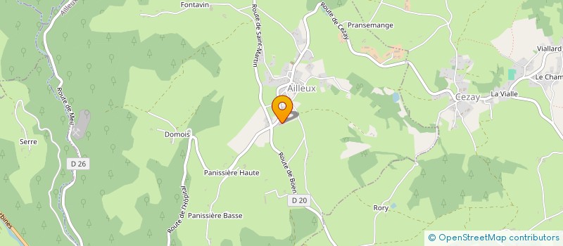 localisation de l'entreprise POYET ET FILLES  AILLEUX