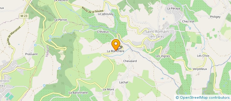 localisation de l'entreprise POYET IMMO  VALFLEURY