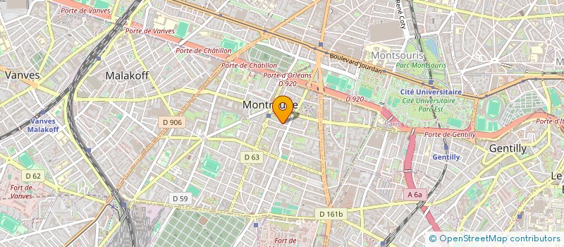 localisation de l'entreprise POYET MUNIER FORMATION à MONTROUGE