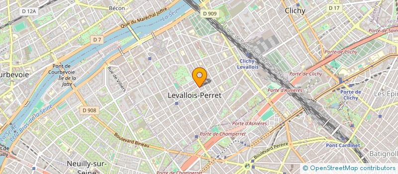 localisation de l'entreprise POZ SANDWICH à LEVALLOIS-PERRET