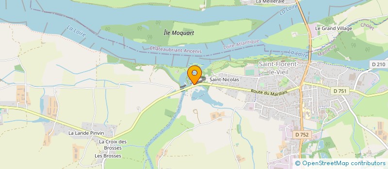 localisation de l'entreprise POZAOUEST à MAUGES-SUR-LOIRE