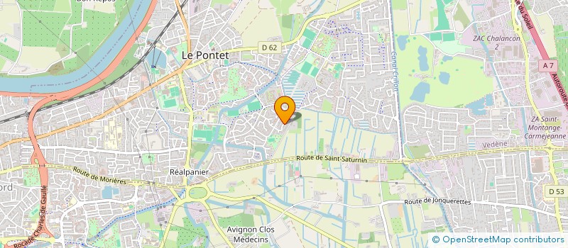 localisation de l'entreprise POZO  LE PONTET