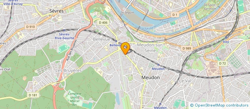 localisation de l'entreprise POZZA SARL  MEUDON