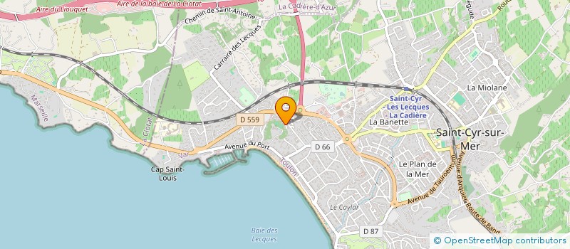 localisation de l'entreprise POZZO DI BORGO INVEST à SAINT-CYR-SUR-MER