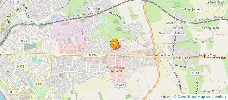 localisation de l'entreprise POZZO GESTION  YQUELON