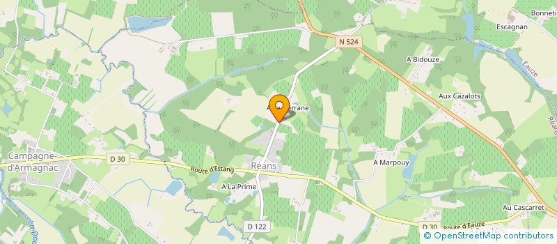 localisation de l'entreprise POZZOBON  CAMPAGNE D'ARMAGNAC