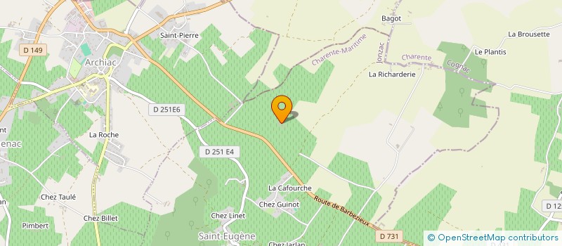 localisation de l'entreprise POZZOBON  SAINT-EUGENE