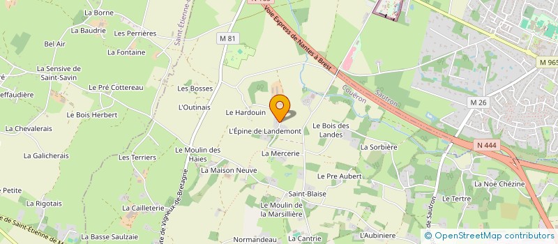localisation de l'entreprise PP 19 à COUERON