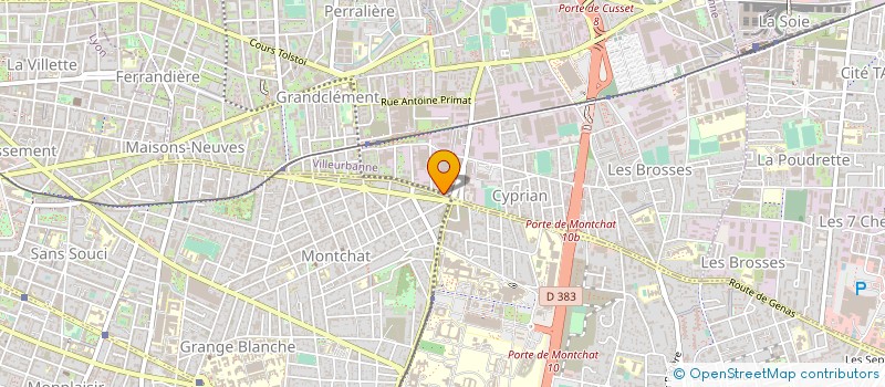 localisation de l'entreprise PP 2000 SARL  VILLEURBANNE