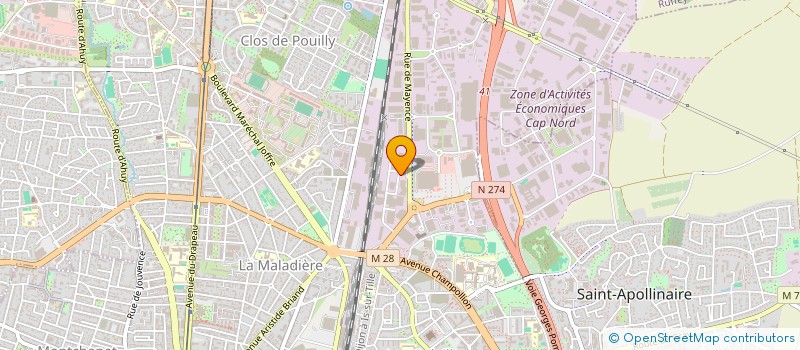 localisation de l'entreprise PP à DIJON