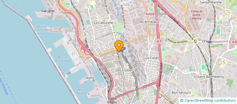 localisation de l'entreprise PP DEBARRAS à MARSEILLE