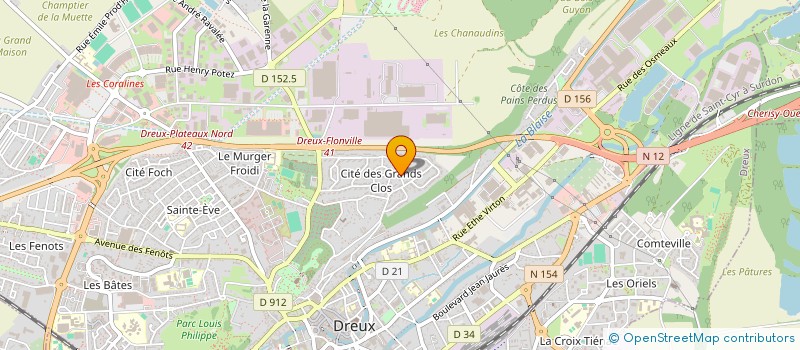 localisation de l'entreprise PP GAZ à DREUX