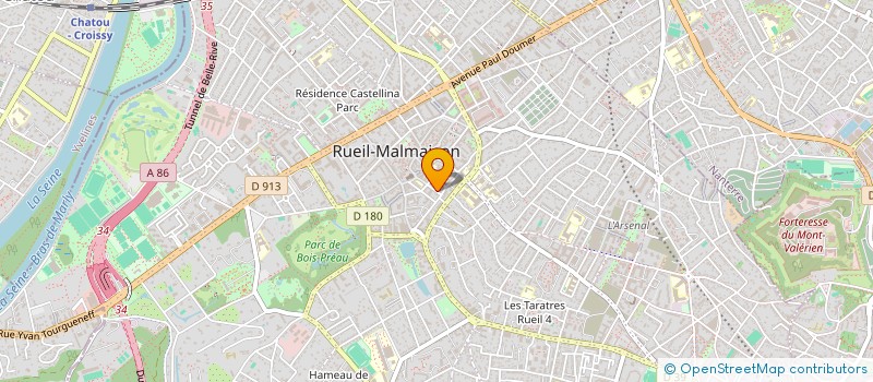 localisation de l'entreprise PP GEORGES à RUEIL-MALMAISON
