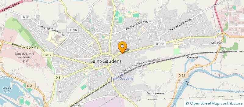 localisation de l'entreprise PP IMMO-AVENIR21  SAINT-GAUDENS