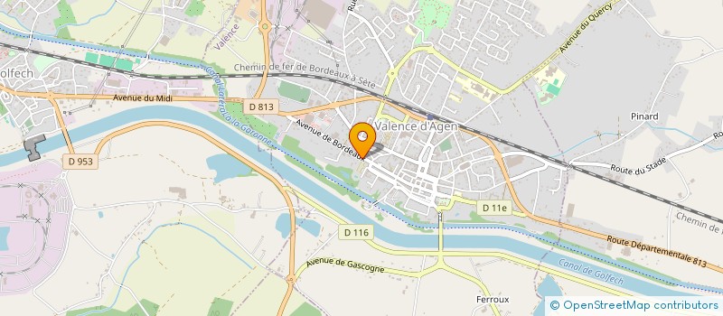 localisation de l'entreprise PP & P à VALENCE